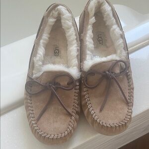 UGG Women's Brown Moccasins with Bow